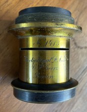 Lens Brass GOERZ Berlin Rectiplanat RARE Very Early Lens Serial 1413 Clean picture
