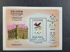 1999 Spain Sovenir Sheet. Flatem Universiada Palma 1999. MNH. picture