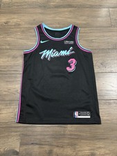 Nike Dwayne Wade #3 NBA Miami Heat Vice City Edition Basketball Jersey Size 48 L picture