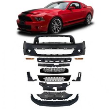 Fits 2010-2014 Ford Mustang Front Bumper Cover GT500 Style Conversion w/ Grille picture