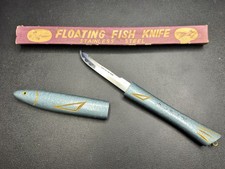 Vintage Floating Fish Knife Miami Beach FL Souvenir Stainless Steel w/ Box  picture