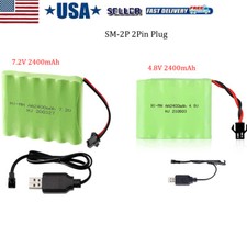 7.2V/4.8V 2400mAh Ni-MH AA Battery Pack SM-2P 2Pin Connector for RC Car RC Truck picture