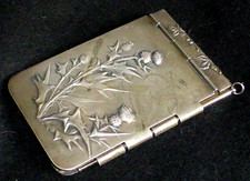 Stunning Antique Art Nouveau Silver-Plated Carnet de Bal or Aide Memoire, c1900 picture