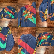VINTAGE RALPH LAUREN POLO SPORT EQUESTRIAN 1992 STADIUM P WING BEAR SPORTSMAN XL picture