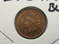 OLD COPPER COIN BU 1908-S INDIAN HEAD CENT PENNY FULL LIBERTY DIAMONDS LOT 227a picture