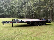 9 Ton Tri Axle Equipment Trailer Work Ready Clean Title 18,000 Pound Capacity picture