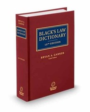 Black's Law Dictionary, 12th Edition - Hardcover, by Bryan A. Garner - Very Good picture