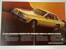 1977 Pontiac Sunbird Print Ad America's Hot New Sport Coupe picture