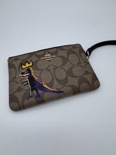 Coach X Jean Michel Basquiat Rexy Corner Zip Wristlet picture