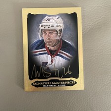 2014–15 Ultimate Collection Martin St. Louis Gold Signature Masterpiece Auto picture