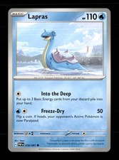 Lapras 016/091 Common Paldean Fates Pokemon Near Mint picture