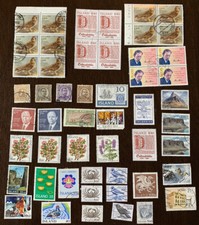 HUGE LOT OF 50+ ICELAND STAMPS BLOCKS, LEDJARN, FLOWERS & MORE picture