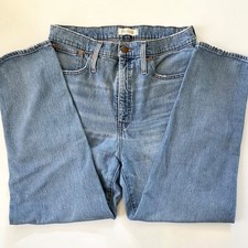 Madewell Classic Straight Jean Size 30 Medium Wash High Rise Denim Pants picture