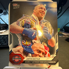2020 Topps Now UFC Freedom 250 UFC 250 Justin Gaethje Insert #18 picture