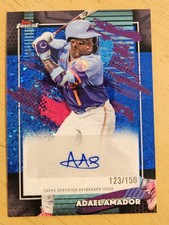 ADAEL AMADOR AU /150 | 2026 Topps FINEST MEGA AUTO #FMA-AA | Blue Mini-Diamond picture