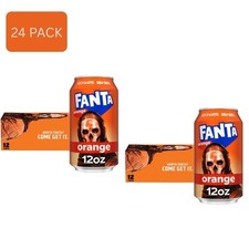 Fanta Orange Soda Pop 12 fl oz Cans 24 Pack Fridge Pack picture