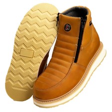 HAMMER HM339 Men’s Double Zipper Comfort Work Boots Habanna Lightweight Thermal picture