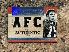 2007 NATIONAL TREASURES JOE GREENE *HOF* TRIPLE GAME WORN JERSEY PATCH #ED/25 picture