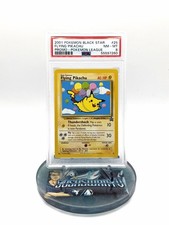 2001 POKEMON PROMO BLACK STAR POKEMON LEAGUE #25 FLYING PIKACHU PSA 8 picture