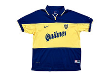 Vintage 1997-1998 Nike Boca Juniors Quilmes Argentina Soccer Jersey, Men's XL picture