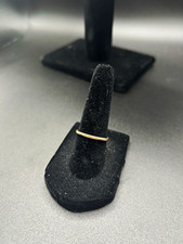 10K Yellow Gold Plain Polished Band Ring Size 6.5 , 1.5mm picture