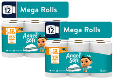 Angel Soft 2-Ply Toilet Paper, 24 Mega Rolls, 320 Sheets per Roll picture