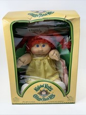 Vintage Cabbage Patch Kids Kuschel Kinder Doll German Xavier Roberts Red Hair picture