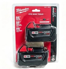 2 x Milwaukee M18 REDLITHIUM XC6.0 6.0Ah Battery 18V 6AH pack of 2 NEW SEALED picture