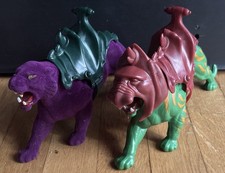 Vintage 1982 Masters Of The Universe MOTU Battle Cat Panthor Complete Figures picture