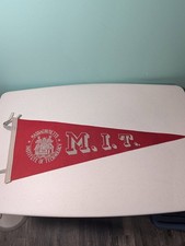 Vintage M.I.T. Massachusetts Institute Technology University Felt Pennant Rare picture