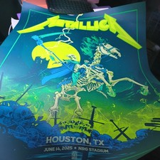 Metallica Limited Edition Concert Poster /300 Houston TX June 14 2025 picture