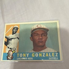 Topps 1960 Topps Tony Gonzalez Cincinnati Reds #518 High # Rookie Base Set picture