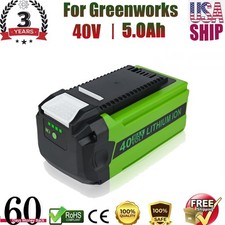40V 5.0Ah For Greenworks G-MAX Lithium Battery 29472 29462 29252 20202 40 Volt picture