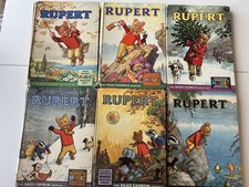 Vintage Rupert Bear Annual Lot of 6 Mixed 1960s Years Daily Express 1st Editions picture
