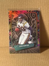 2026 Panini Decades Chris Carter Vikings #54 Silver Holo Rainbow Foil Refractor picture