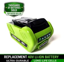 40V 6.0Ah For Greenworks G-MAX Li-ion Battery 29472 29462 29252 20202 picture