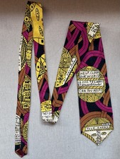 Rare Howard Finster Artist Limited Edition Silk Necktie “Clean Our World” picture