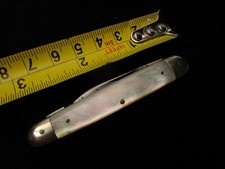 ORIGINAL VINTAGE GERMAN EDW.PARKER & SONS 4 BLADE POCKET MOTHER-OF-PEARL KNIFE picture