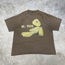 Vintage 1999 Korn Issues Giant Tultex Tag Band Tee T Shirt 90s Nu Metal Grunge picture