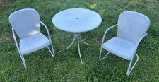 3-Piece Vintage Bistro/Patio/Garden Set, Round Table & 2 Chairs picture