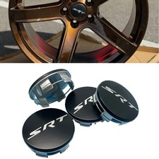 4pcs set for 2011-2022 Charger Wheel Center Caps SRT Rim Hub Covers Glossy Black picture