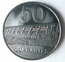1988 PARAGUAY 50 GUARANIES - AU/UNC - Uncommon Coin -  - Bin #LC 34 picture