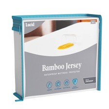 LUCID Rayon from Bamboo Jersey Mattress Protector California King Waterproof picture