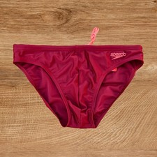 Speedo mens Burgundy red solar swim brief swimwear size 36 38 picture