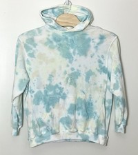 Aerie Tie Dye Hoodie Womens Large Turquoise Tie Dye Oversized Mallsoft Cozycore picture