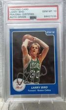 1983 Star Best of the Best - Larry Bird #3 GEM MINT 10 PSA/DNA CERT AUTO GRADE picture