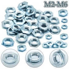 Carbon Steel Blue Zinc Press Rivet Nut Hex Blind Flat Nuts Threaded Insert M2-M6 picture