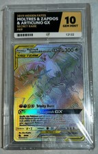 2019 Pokemon SM Hidden Fates 69/68 Moltres Zapdos Articuno GX ACE 10 (all 10s) picture
