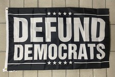 Defund The Democrats Biden Sucks Flag  Vote Trump 2024 USA Sign 3x5' picture