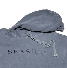 Seaside 30A Florida Hoodie Blue Womens Medium Hooded Sweatshirt Vacation READ picture